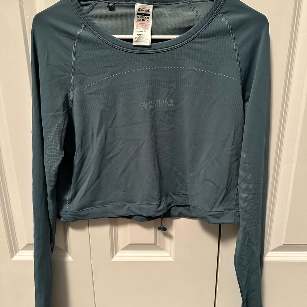 Gymshark Women's Teal Long Sleeve Top